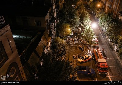 مانور اطفای حریق در بازار تهران 