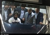 محسن هاشمی رفسنجانی رئیس شورای شهر تهران ،  محمد باقر نوبخت رئیس سازمان برنامه و بودجه و پرویز حناچی شهردار تهران،  در آئین افتتاح ایستگاه میدان محمدیه در خط ۷ مترو