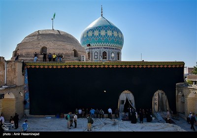 برپایی خیمه عزاداری اباعبدالله(ع) -قُم