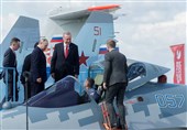بازدید پوتین و اردوغان از جدیدترین جنگنده سوخو- 57 در نمایشگاه «ماکس-2019»