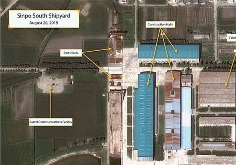 تصاویر ماهواره‌ای از محل ساخت زیردریایی جدید کره شمالی