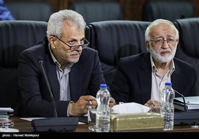 مرتضی نبوی و داوود دانش‌جعفری در جلسه مجمع تشخیص مصلحت نظام