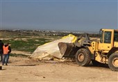 تخریب یک روستای فلسطینی توسط اشغالگران برای صد و پنجاه و ششمین بار