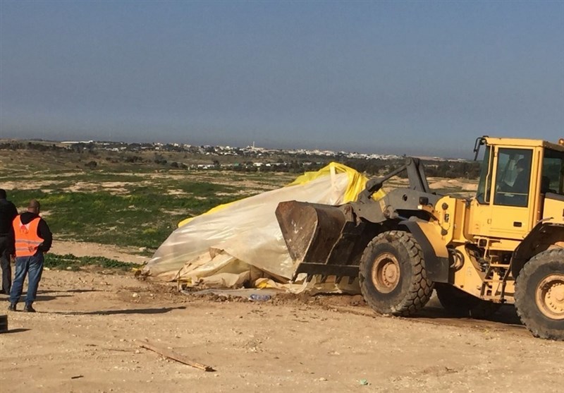 تخریب یک روستای فلسطینی توسط اشغالگران برای صد و پنجاه و ششمین بار