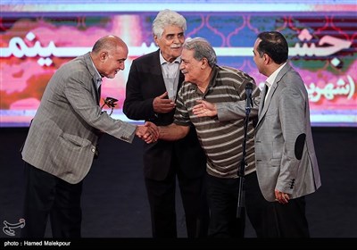 حسین انتظامی، هارون یشایایی و منوچهر محمدی در بیست و یکمین جشن خانه سینما