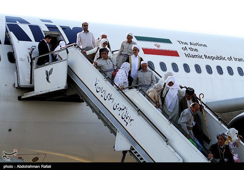 نخستین گروه حجاج آذربایجان شرقی و اردبیل وارد فرودگاه تبریز شدند