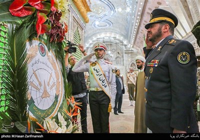 تجدید میثاق امیر سرتیپ علیرضا صباحی فرد فرمانده نیروی پدافند هوایی ارتش با امام راحل