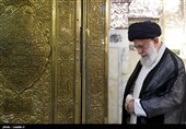غبارروبی مضجع مطهر حضرت امام رضا (ع) با حضور رهبر معظم انقلاب