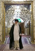 غبارروبی مضجع مطهر حضرت امام رضا (ع) با حضور رهبر معظم انقلاب