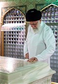 غبارروبی مضجع مطهر حضرت امام رضا (ع) با حضور رهبر معظم انقلاب