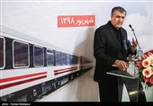 سخنرانی محمد اسلامی وزیر راه و شهرسازی در مراسم بهره‌برداری از 213 دستگاه ناوگان ریلی جدید ساخت داخل