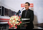 سخنرانی سعید رسولی مدیرعامل راه آهن در مراسم بهره‌برداری از 213 دستگاه ناوگان ریلی جدید ساخت داخل