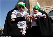 بزرگترین محفل شیرخوارگان حسینی جهان اسلام در حرم رضوی برپا شد