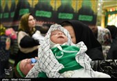 همزمان با تاسوعای حسینی، آئین شیرخوارگان حسینی در نقاط مختلف استان یزد برگزار شد