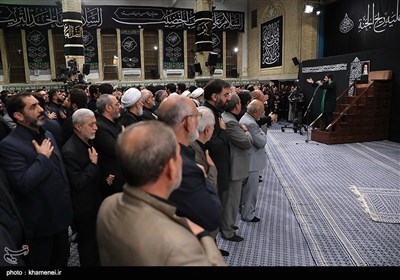 Leader Attends Mourning Service in Remembrance of Imam Hussein (AS)