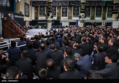 Leader Attends Mourning Service in Remembrance of Imam Hussein (AS)