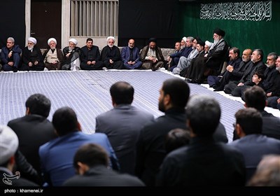 Leader Attends Mourning Service in Remembrance of Imam Hussein (AS)