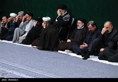 Leader Attends Mourning Service in Remembrance of Imam Hussein (AS)