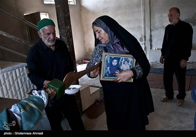 علم گردانی در روستای کِنِت بهشهر