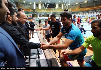 بازدید مسعود سلطانی‌فر، وزیر ورزش و جوانان از اردوی تیم ملی کشتی