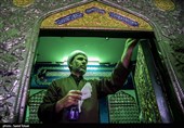آئین غبار روبی آستان امام‌زاده سید عباس(ع) در بجنورد به روایت تصویر