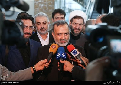 علیرضا رشیدیان رئیس سازمان حج و زیارت در جمع خبرنگاران