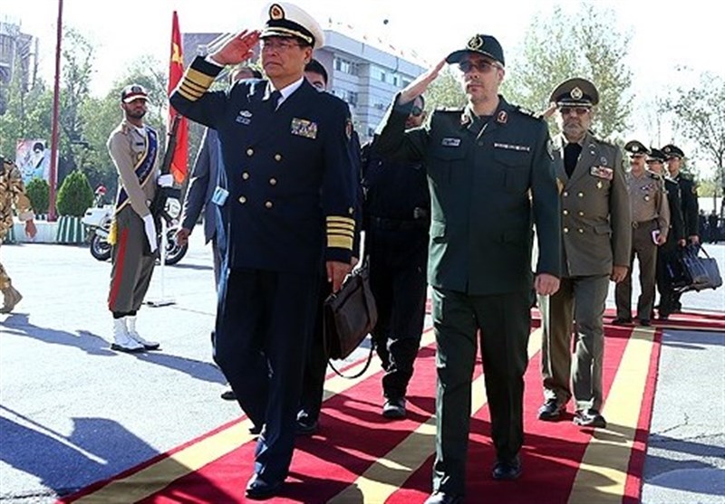 استقبال رسمی رئیس ستاد ارتش چین از سردار باقری