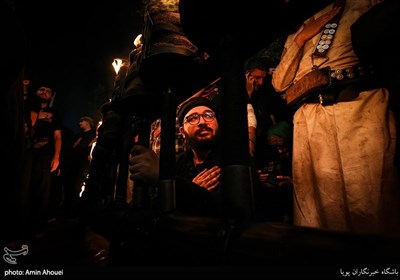 Carrying Torches Part of Muharram Mourning Rites in Tehran