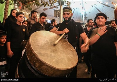 Carrying Torches Part of Muharram Mourning Rites in Tehran