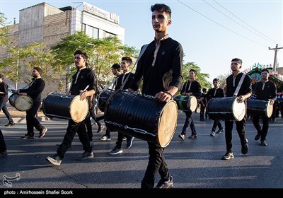 مراسم عزاداران حسینی در شهرک دانشگاه - یزد