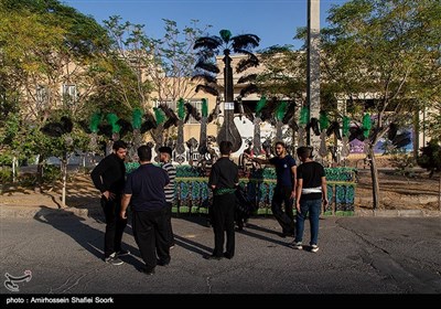 مراسم عزاداران حسینی در شهرک دانشگاه - یزد