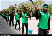 مراسم عزاداری روز تاسوعای حسینی  در کیش