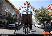 دسته های عزاداری روز تاسوعا در خیابان رودکی