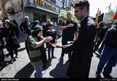 دسته های عزاداری روز تاسوعا در خیابان رودکی