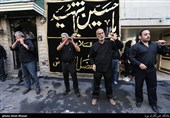 دسته های عزاداری روز تاسوعا در خیابان رودکی