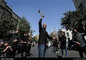 دسته های عزاداری روز تاسوعا در خیابان رودکی