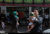 دسته های عزاداری روز تاسوعا در خیابان رودکی