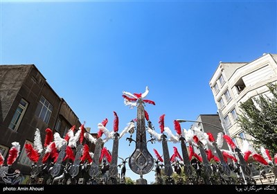 دسته های عزاداری روز تاسوعا در خیابان رودکی