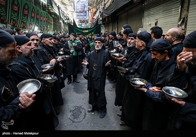 مراسم عزاداری تاسوعای حسینی در بازار تهران