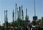اجتماع عزاداران حسینی در روز تاسوعا در چهارمحال و بختیاری برگزار شد + عکس