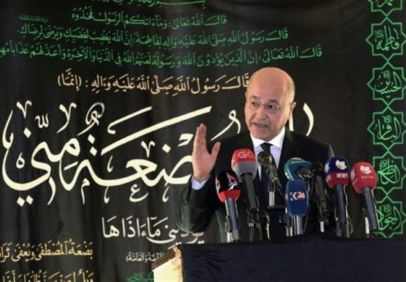 عراق| مشارکت برهم صالح در مجلس عزاداری حسینی/ خنثی شدن توطئه تروریست‌ها برای حمله به مراسم عاشورا