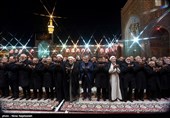 آئین  خطبه‌‌خوانی شب عاشورا در حرم امام رضا(ع)