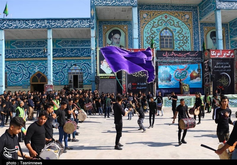 جلوه‌هایی از اجتماع عاشورای حسینی در امامزاده «نرمی» اصفهان