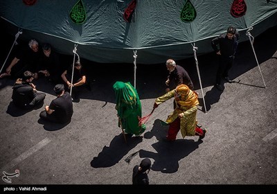 خیمه سوزان ظهر عاشورا - چهار راه گلوبندک تهران