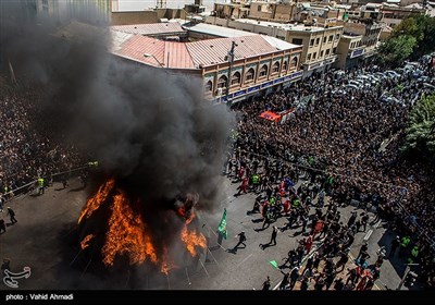 خیمه سوزان ظهر عاشورا - چهار راه گلوبندک تهران