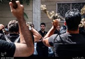 دسته ی عزاداری ظهر عاشورا در محله پیروزی