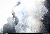 دسته ی عزاداری ظهر عاشورا در محله پیروزی