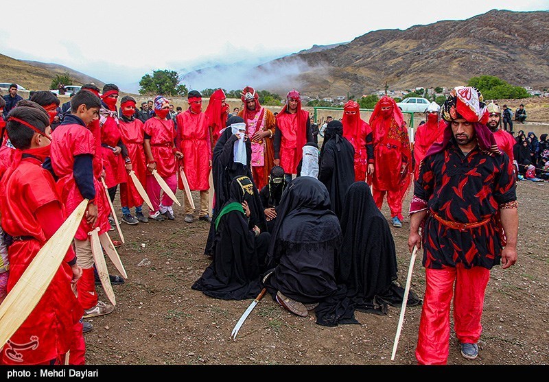 شبیه خوانی روز عاشورا در روستای حوریدرق- عکس استانها تسنیم | Tasnim