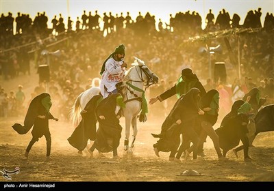 تعزیه بازسازی واقعه عاشورا در نوش آباد کاشان