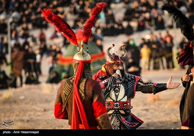 تعزیه بازسازی واقعه عاشورا در نوش آباد کاشان